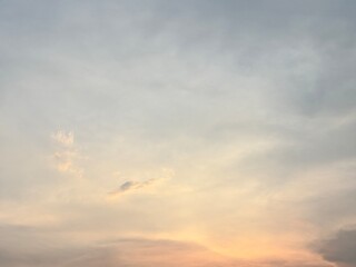 beautiful evening sky, natural blue orange gradient background, light to dark transition atmosphere