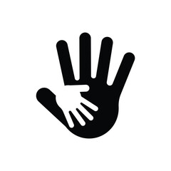 Helping Hand Support Icon Symbol