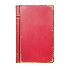 Vintage Red Book Cover isolated on transparent background