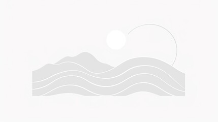 Simple white line image for brochure