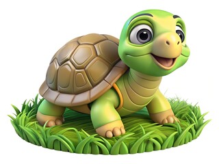 Fototapeta premium tortoise with easter egg