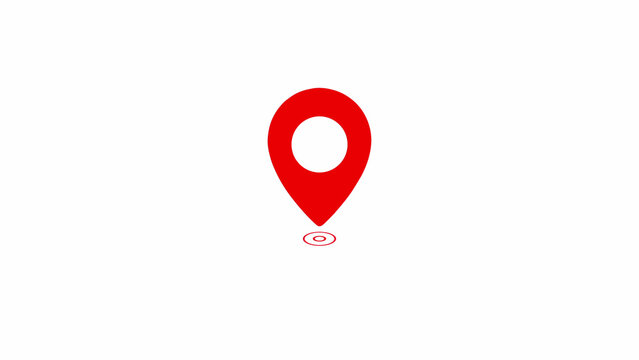 location pin icon,check-in loaction illustration with a white background