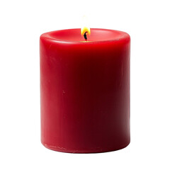 Red Candle Flame Light Image isolated on transparent background