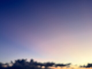 beautiful evening sky, natural blue orange gradient background, light to dark transition atmosphere