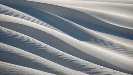 Abstract White Sand Dune Texture Natural Light Wave Pattern Desert Landscape