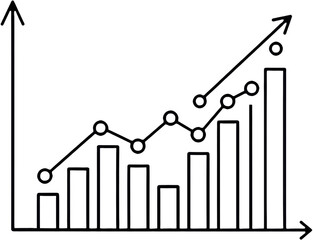 Business Growth Chart Showing Positive Trend and Data Representation  
