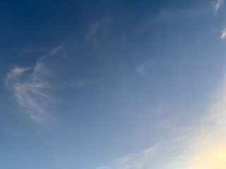 Fototapeta premium bright blue sky beautiful white clouds, creative natural background