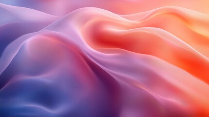 Obraz premium Soft Flowing Fabric Texture in Gentle Pastel Shades of Color