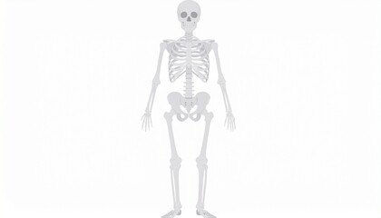 skeleton of a woman
