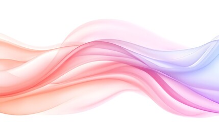 Pastel-hued waves flow seamlessly across a white background, creating a dreamy, abstract image