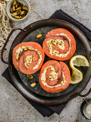 frozen salmon rolls with cheese