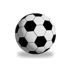 Obraz premium soccer ball on white background