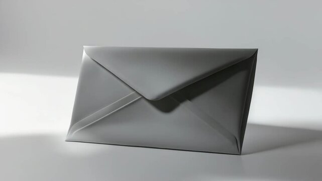 Ai Illustration of 9x12 Envelope Mockup with Empty Blank Paper on C4 Size Envelope on Isolated White Background