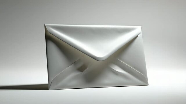 Mockup of 9x12 Envelope with Empty Blank Paper on C4 Size Envelope - Ai Illustration on White Background