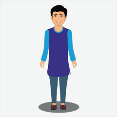 2d Boy Cartoon Character For Animation