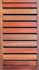 A captivating display of finely crafted wooden slats, showcasing beautiful rich hues and textures that highlight the craftsmanship in this stunning piece of woodwork.