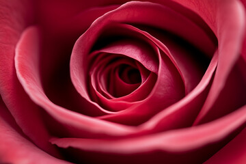 Close-up view of a red rose showcasing its delicate petals and intricate details