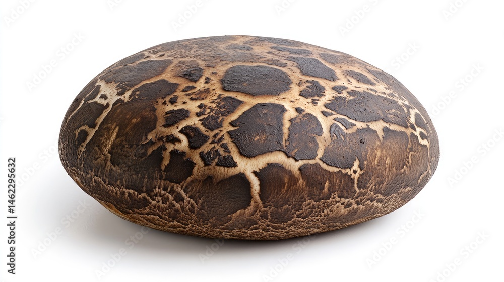 Poster unique natural object resembling a stone with intricate texture patterns