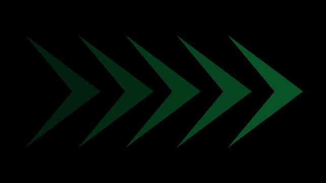 Abstract right sight moving business arow 4k animation.