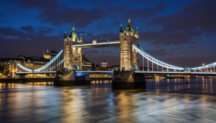 Obraz premium View of the London skyline at night