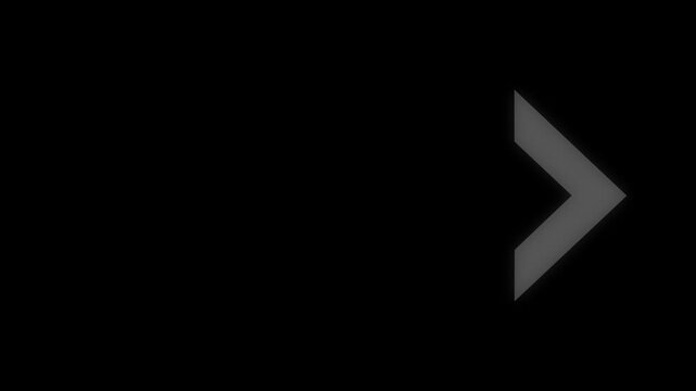 Glowing abstract right sight moving business arow 4k animation.