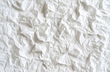 Obraz premium White Crumpled Paper Texture Background