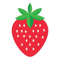 strawberry isolated on white background