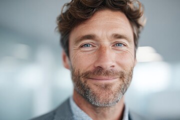 diverse individual for engaging team-building session standing confidently amidst softly blurred backdrop
