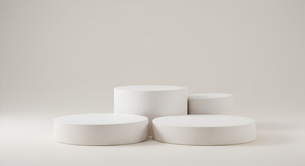 Minimalist White Pedestals