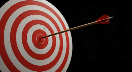 Target with Dart for Goal Achievement