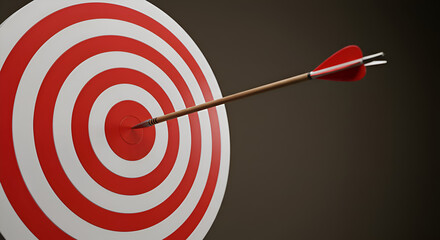 Target with Dart for Goal Achievement