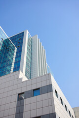 modern office building with blue sky