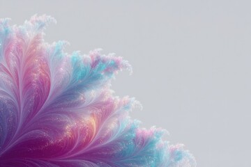 Obraz premium vibrant explosion of psychedelic patterns spreads across minimalistic white background