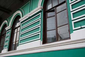 windows in the old building