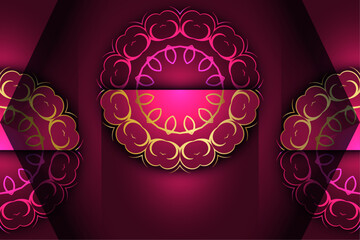 Decorative Mandala Design in Harmonious Purple and Pink

