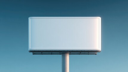 Obraz premium blank billboard front view isolated on white background