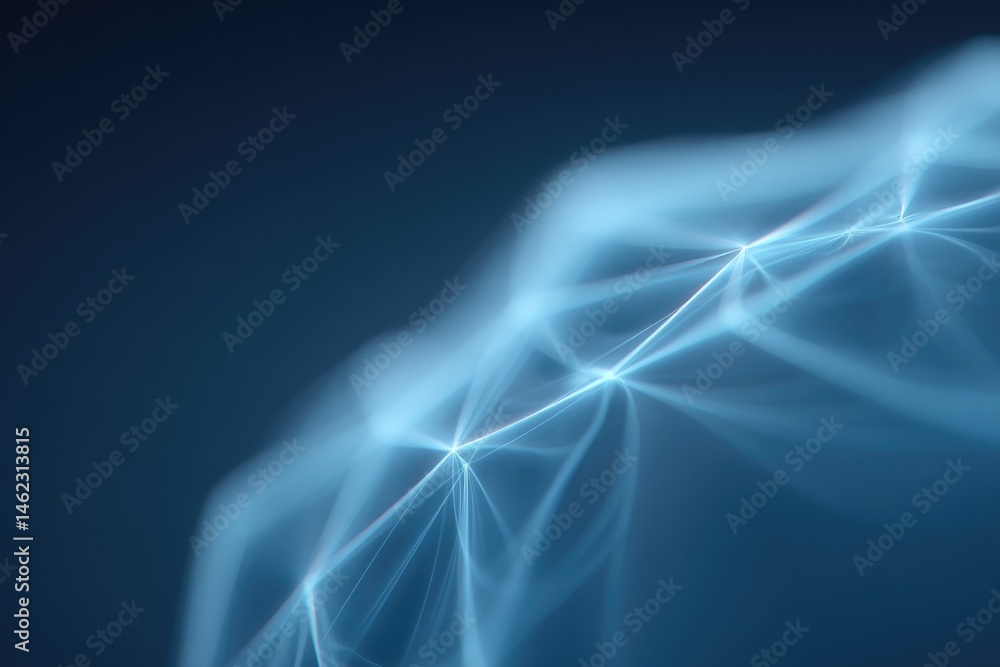 Poster close-up of digital screen displaying intricate medical imaging with minimalistic design and ample c