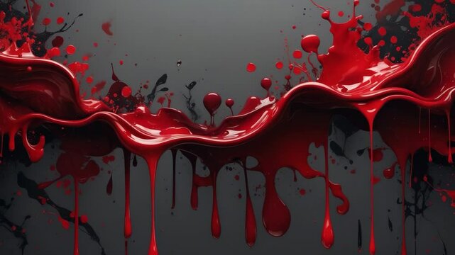Blood spatter and blood flowing down: Using bloody pattern concepts in design
