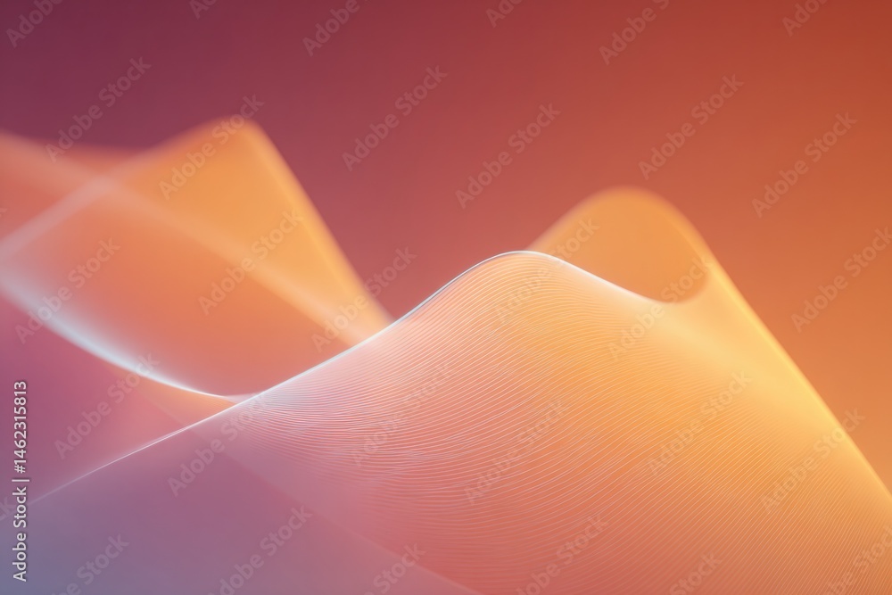 Poster dynamic abstract lines form geometric shapes against vibrant background showcasing minimalistic line