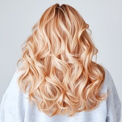 Fototapeta premium Voluminous blonde curls