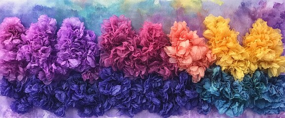 Vibrant Rainbow Floral Arrangement