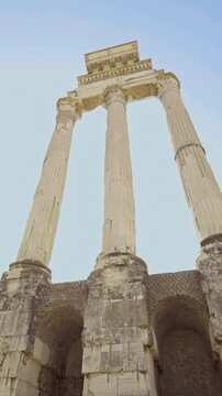 Explore the majestic columns of Forum Magnum in Italy, a testament to ancient architecture