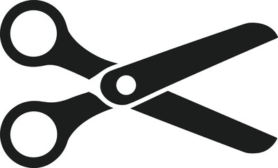 Silhouette Vector of Scissors – Minimal Back to School Supply Illustration