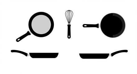 set of kitchen utensils