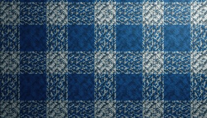 Subtle blue and grey glen plaid, seamless texture, grey, surface