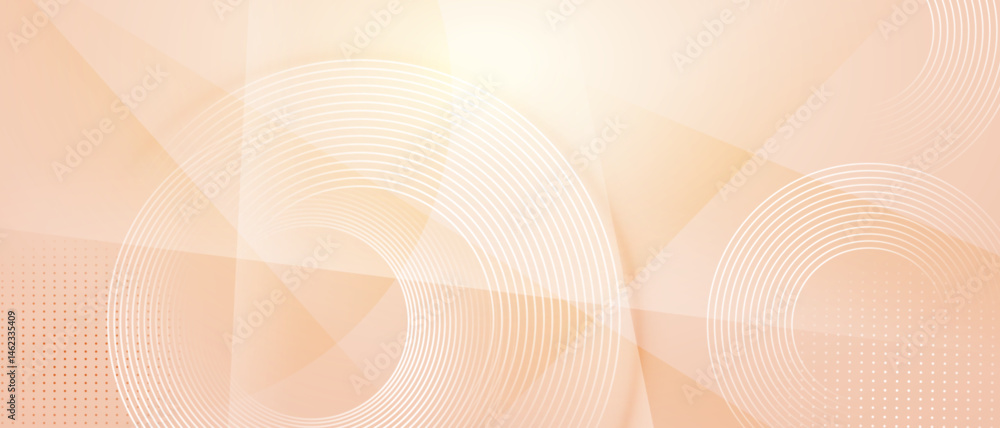 Aufkleber modern abstract pastel tech background with curved lines and geometric shapes