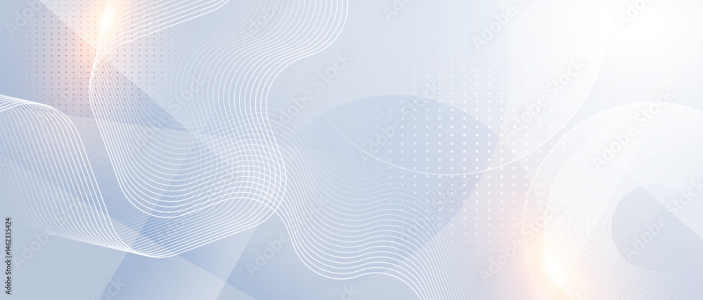 Poster abstract futuristic wavy line background