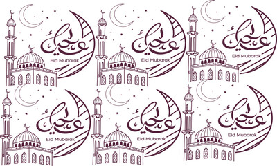 seamless pattern with mousque