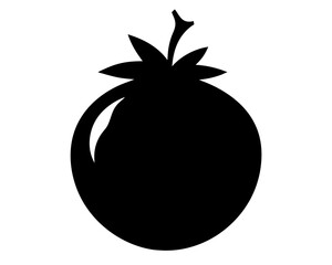 Pomegranate Silhouette Vector Design, Pomegranate SVG Clipart