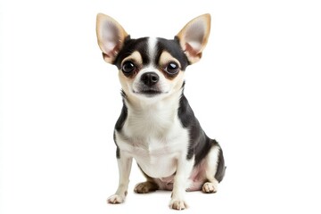 Obraz premium a chihuahua dog isolated on a white background, ultra-realistic, real photo